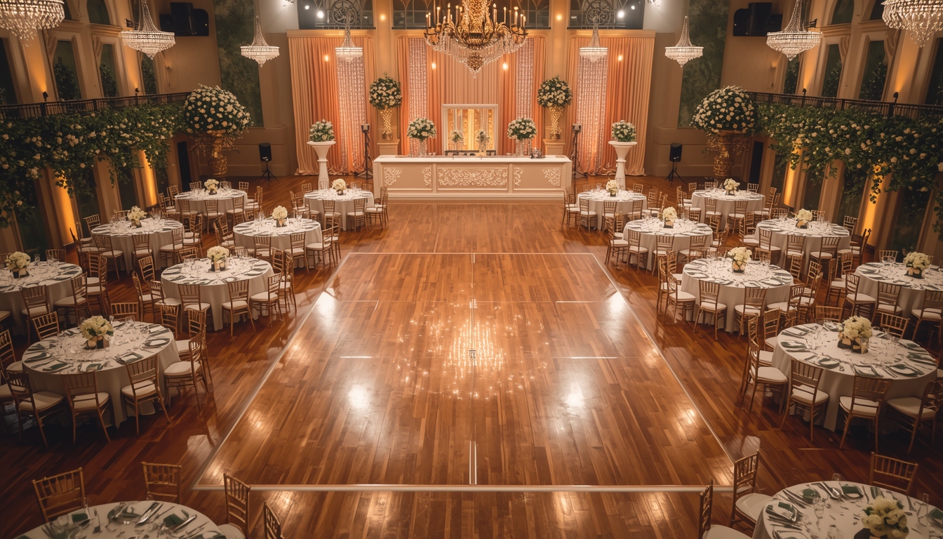 Wedding floor plan with dance floor