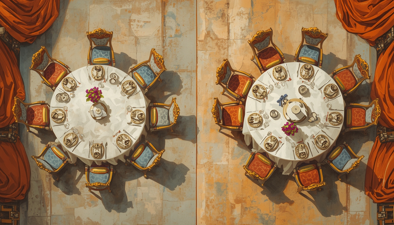 Wedding table chair spacing