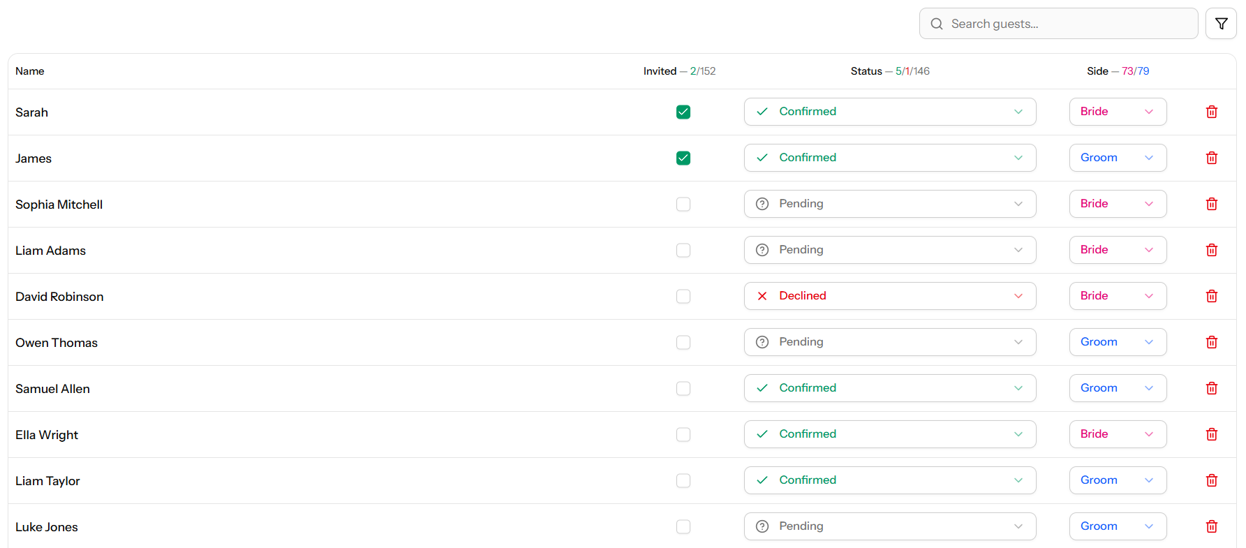 MySeatPlan RSVP management
