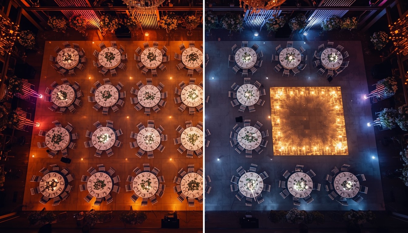 Table placement on floor plan